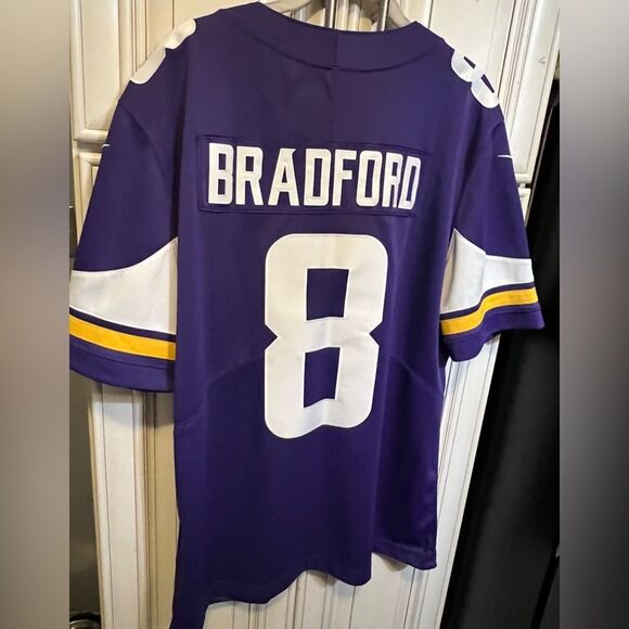 NIKE Minnesota Vikings BRADFORD #8 Jersey Man’s size L - Picture 7 of 13